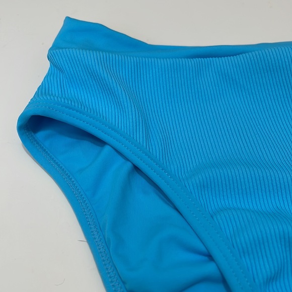 L Space Bikini Womens Frenchi Blue Bitsy Cut Swim Bottom Small - Picture 3 of 9